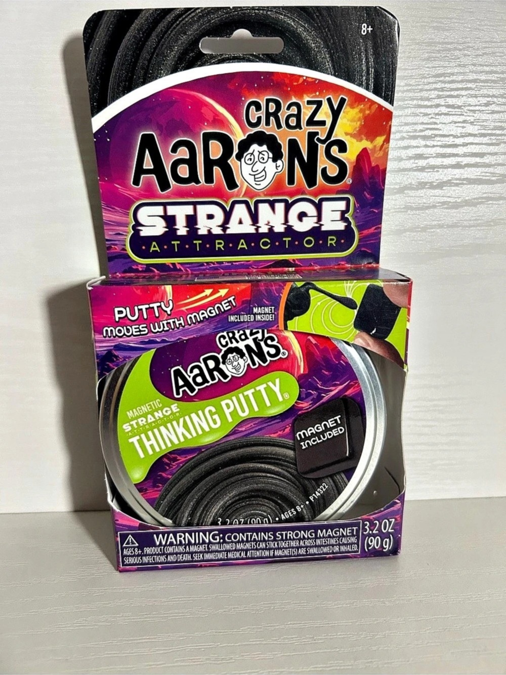 Crazy Aaron's Strange Attractor Magnetic Thinking Putty Black & Purple